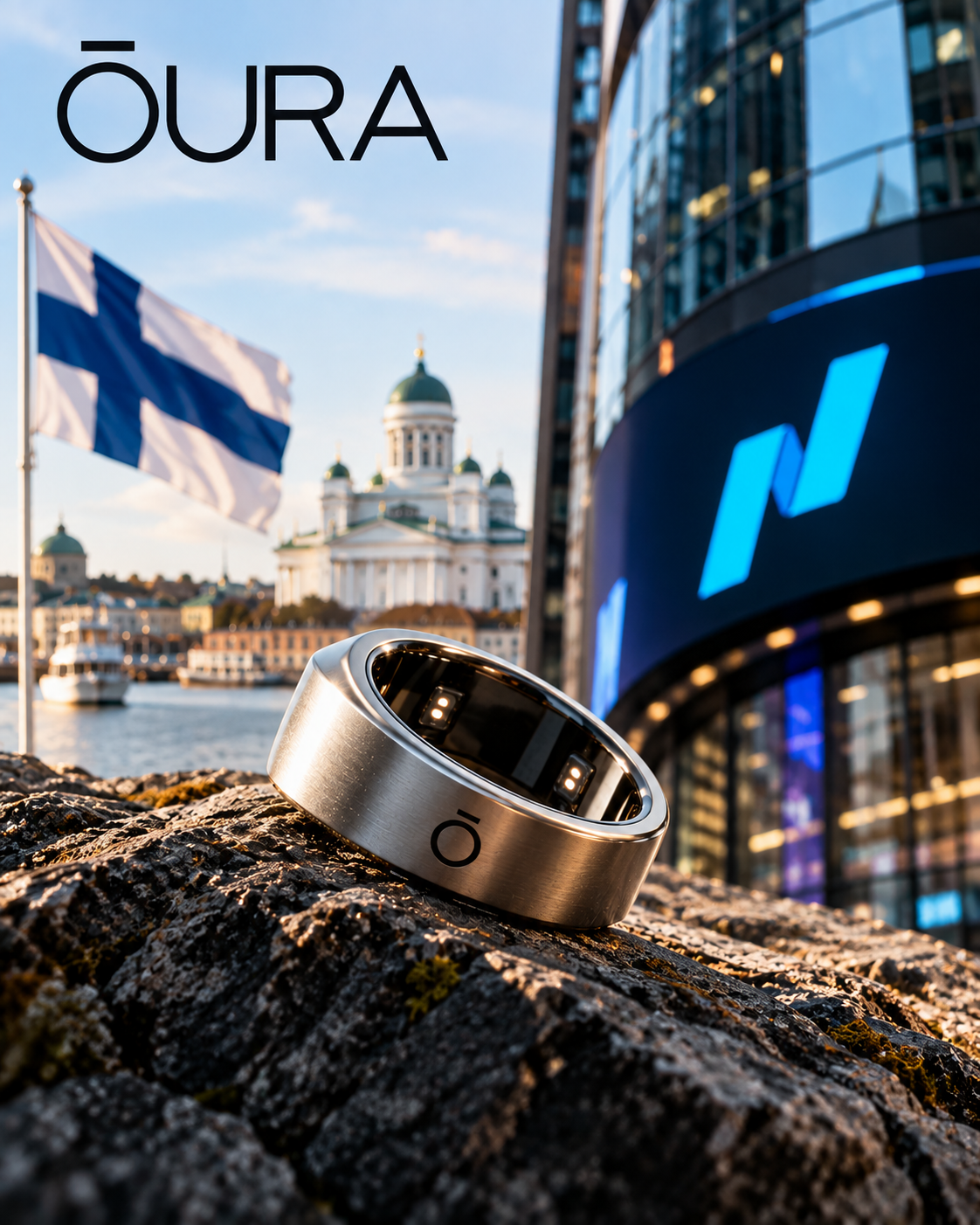 ŌURA smart ring ahead of the company's Nasdaq IPO