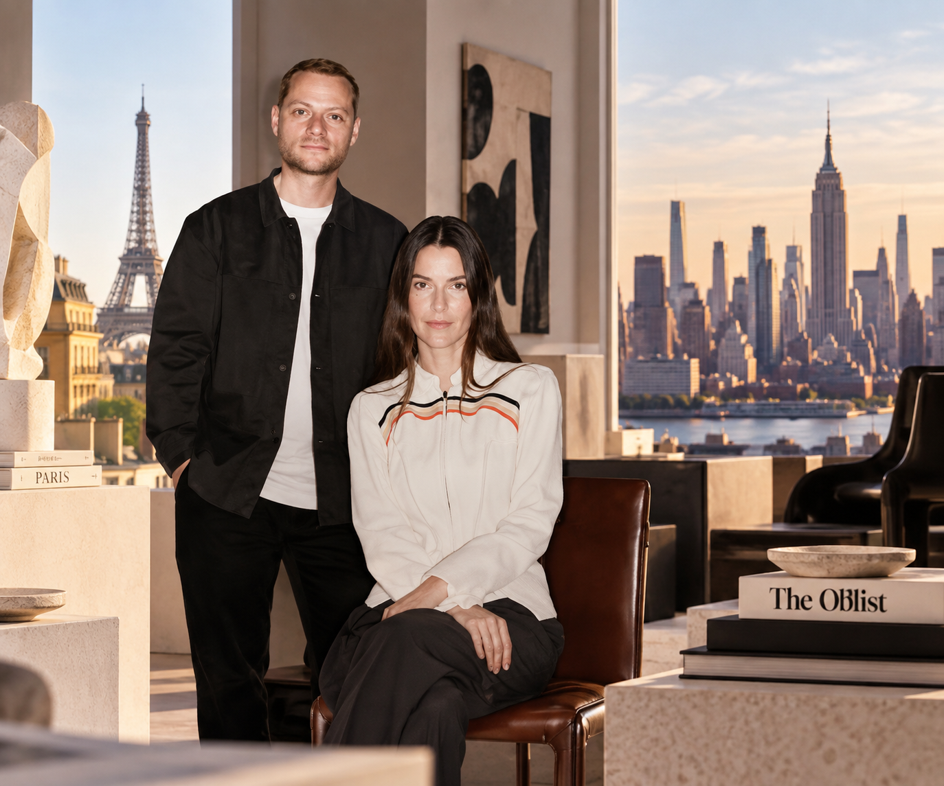 The Oblist founders Leia and Gary Sfez