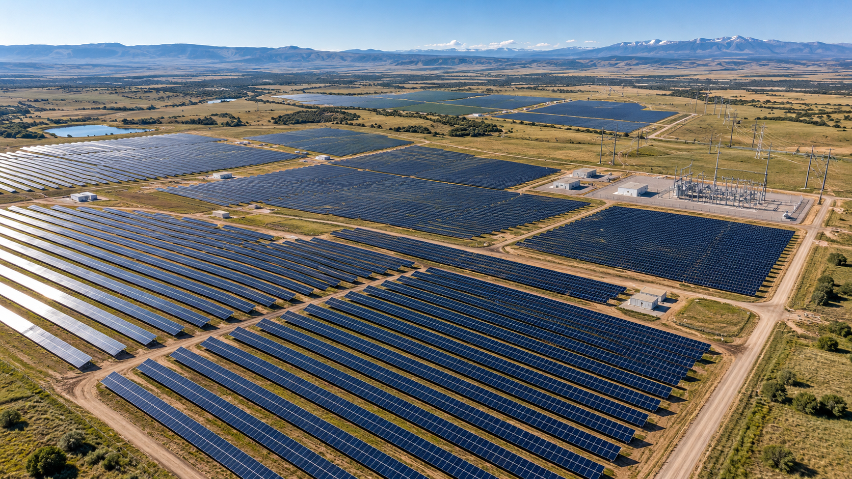 Solar energy infrastructure representing Exus Renewables' expansion in the United States