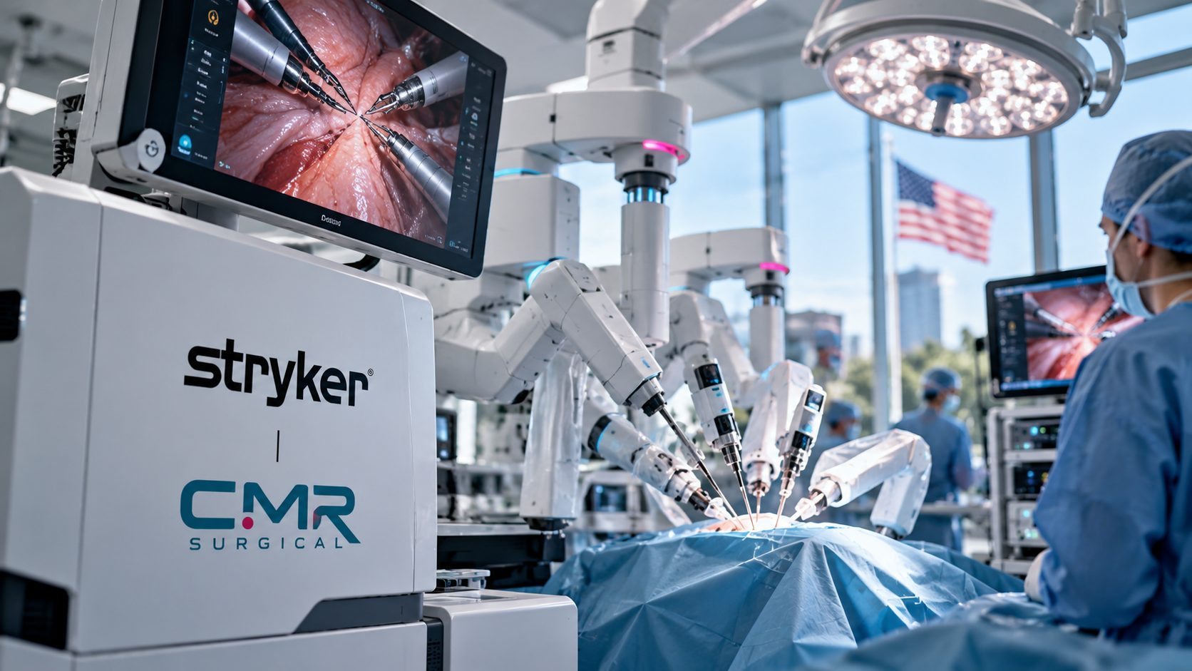 Stryker plans $400m CMR Surgical investment with US sales rights